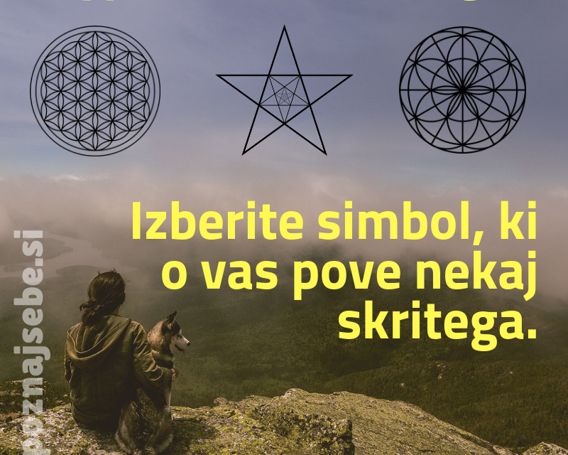 Kaj govori simbol, ki ste ga izbrali